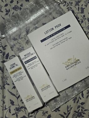 Biologique Recherche 3 SAMPLES Lotion P50V, Masque Visolastine+,Creme Dermo- RL